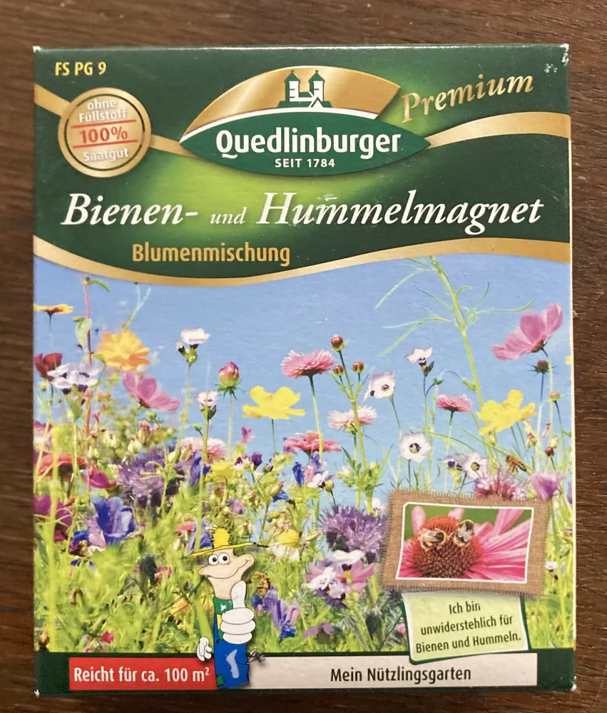 Willkommensgeschenk - Blumensamen fuer Hummeln und Bienen